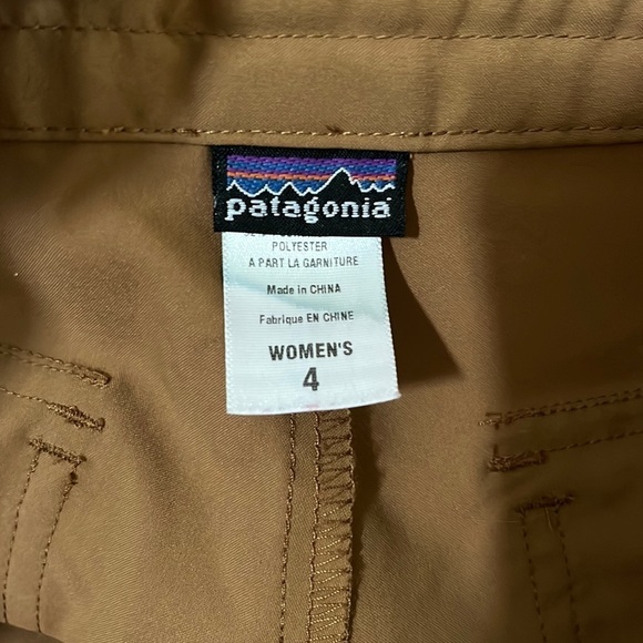 PATAGONIA capris, size 4 , saddle brown - Picture 3 of 7